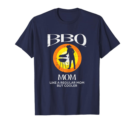 Bbq Mom Cooler Barbecue Meat Grilling Mothers Day Mommy Mama T-Shirt