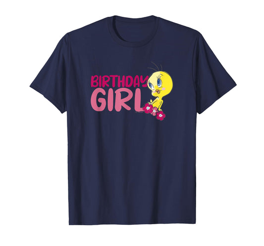 Looney Tunes Tweety Floral Birthday Girl T-Shirt