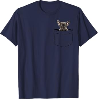 DBA-Art French Bulldog Puppy Costumes Cute Pocket Frenchie, Boy Girl Funny T-Shirt