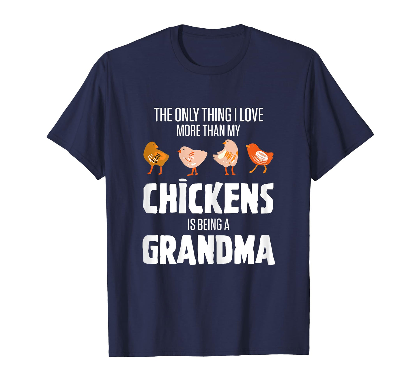 Chicken Breeder Outfits For Women Black Chicken Grandma Modern Letter Print T-Shirt X-Small Female