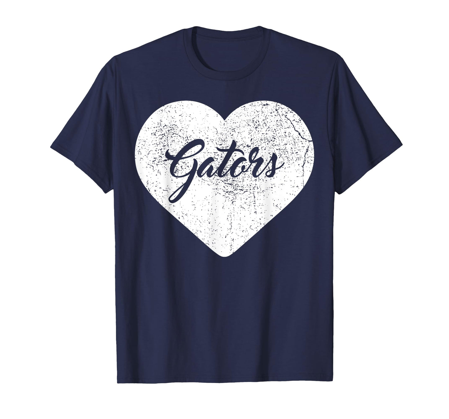 Gators School Sports Fan Team Spirit Mascot Heart Gift T-Shirt