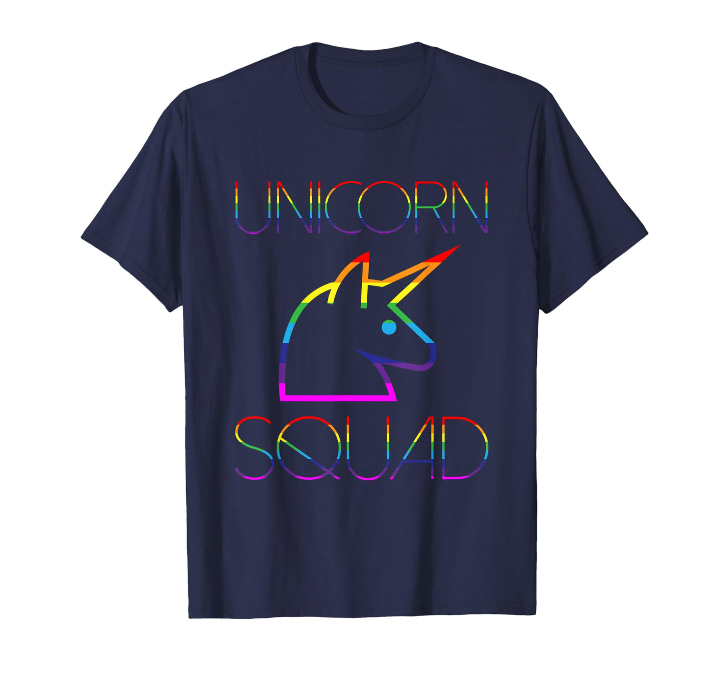 Unicorn Squad adult shirt Funny Cute Rainbow Color T-Shirt