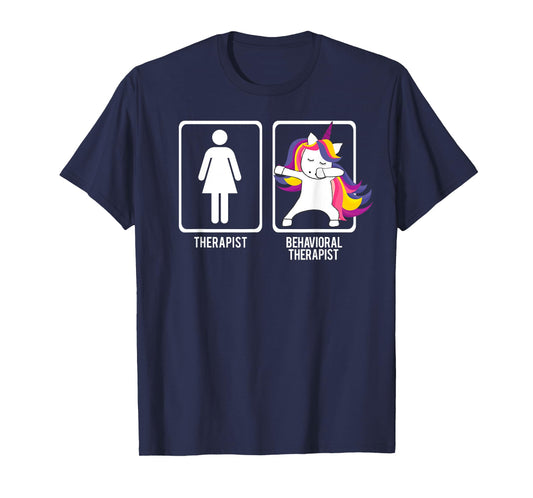 DABBING UNICORN BEHAVIORAL THERAPIST ABA Dab Dabs Meme T-Shirt