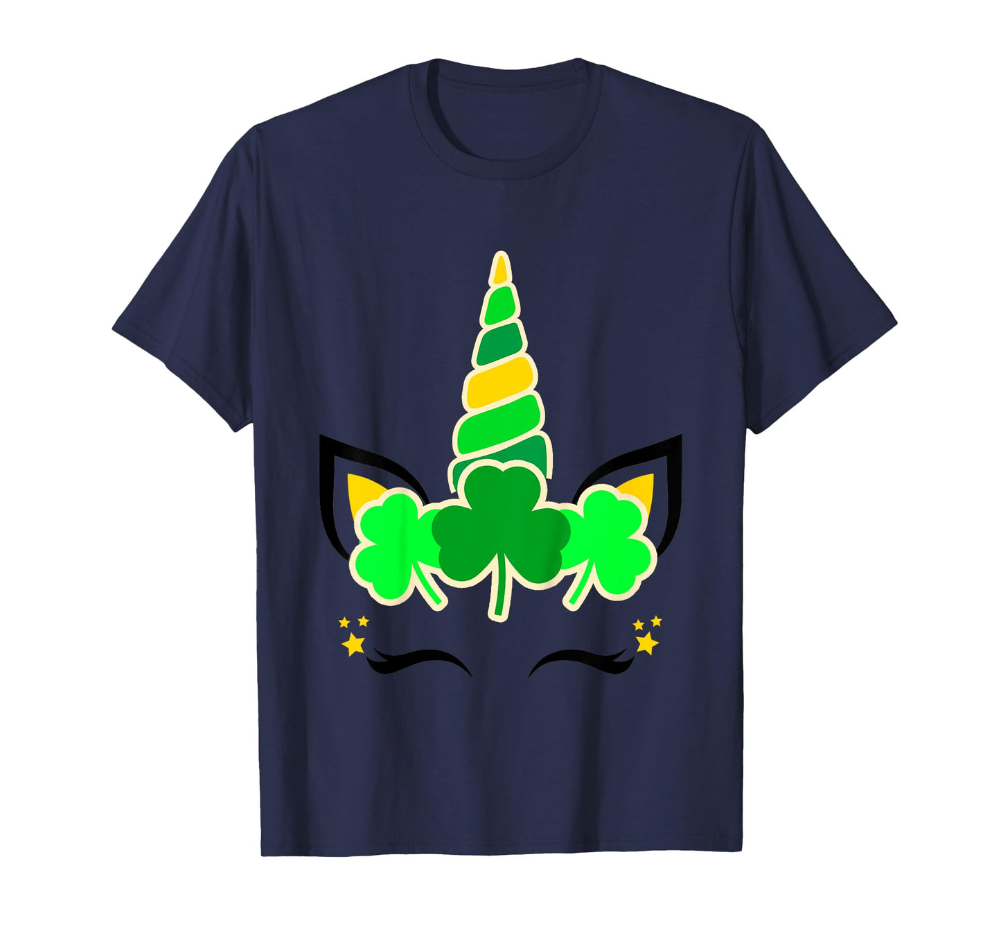 Kids Girls St Patricks Day Unicorn Toddler Shamrock Baby Clover T-Shirt
