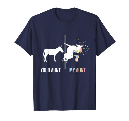 Your Aunt My Aunt - Unicorn Cool Aunty Auntie Niece Nephew T-Shirt