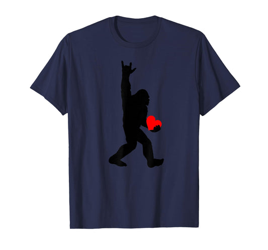 ASL Bigfoot I Love You Sign Language Bigfoot I Love You ASL T-Shirt