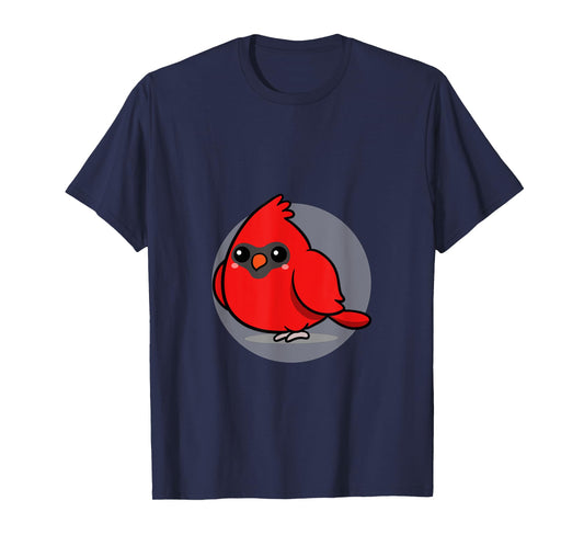 Cute Kawaii Aesthetic Northen Cardinal Bird T-Shirt
