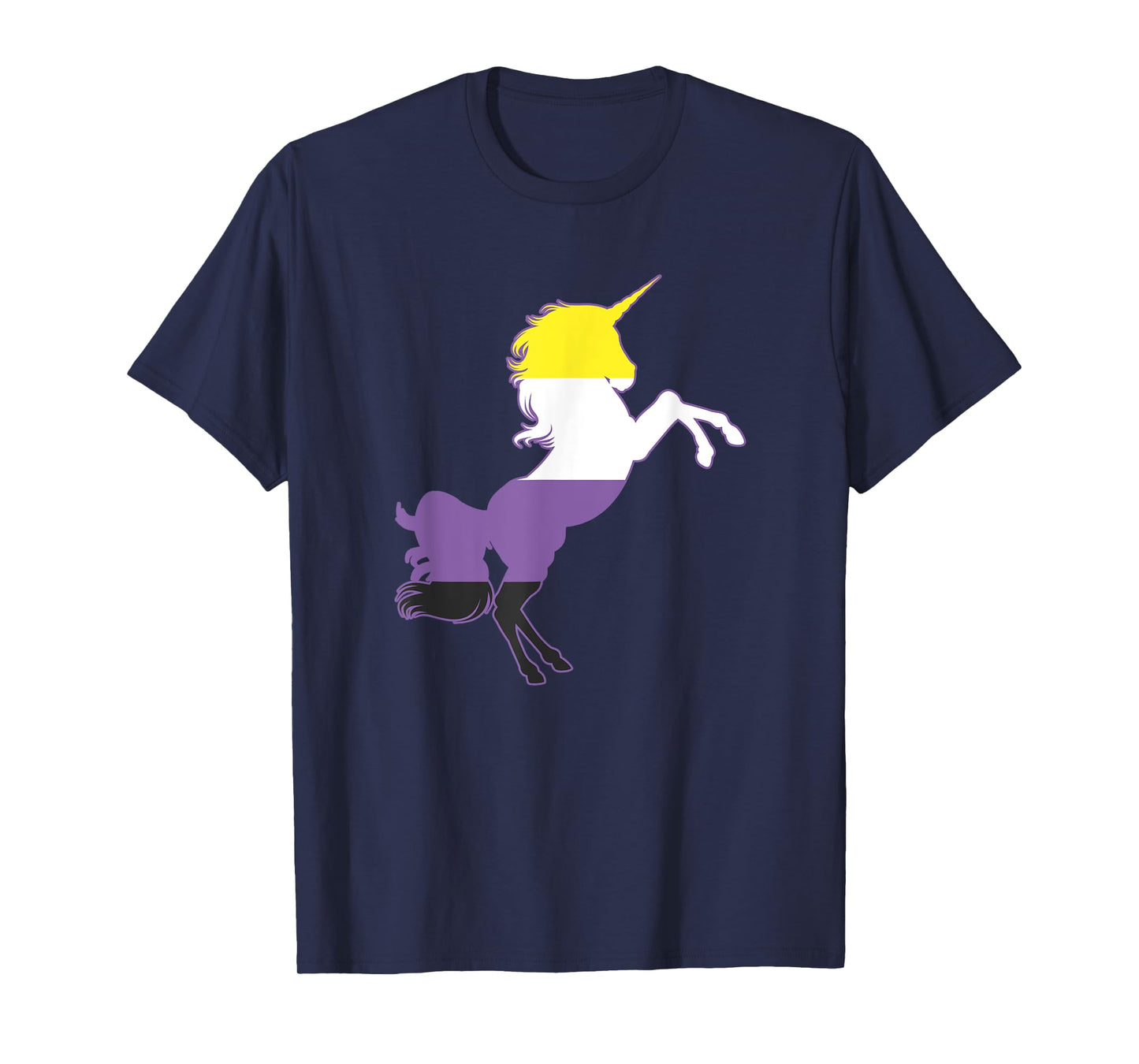 Non-Binary Unicorn Flag Top Nonbinary Pride Gift T-Shirt
