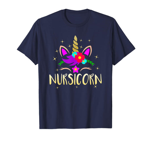 Nursicorn Funny Unicorn Female Nurse T-Shirt