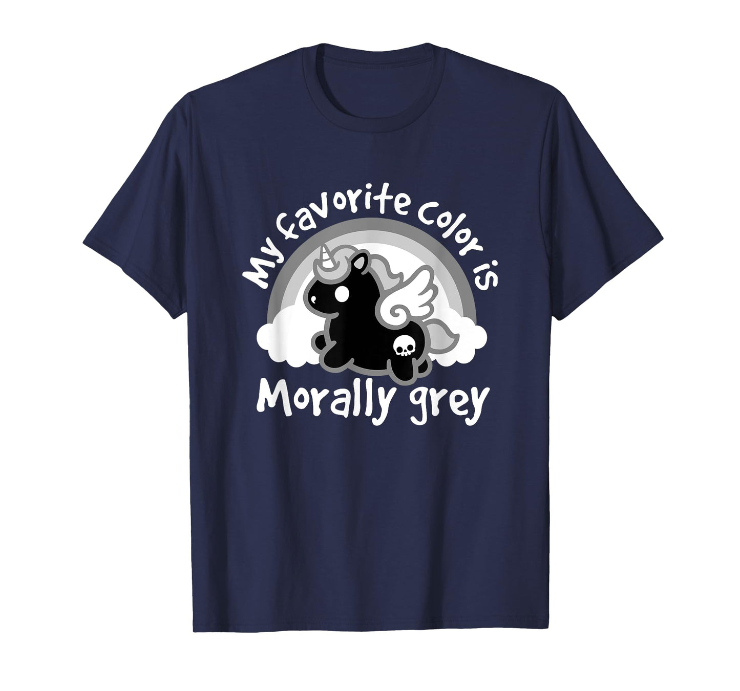 Morally Grey Unicorn – Morally Grey Lovers – Book Lover T-Shirt