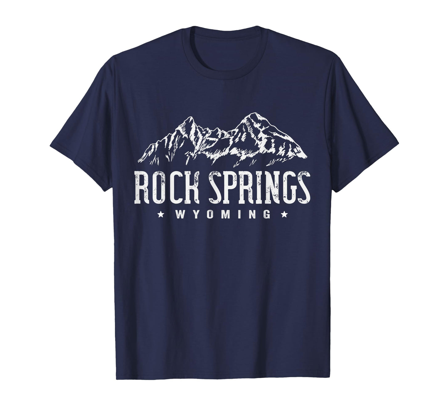 Rock Springs Wyoming Mountain Vintage Men Women T-Shirt