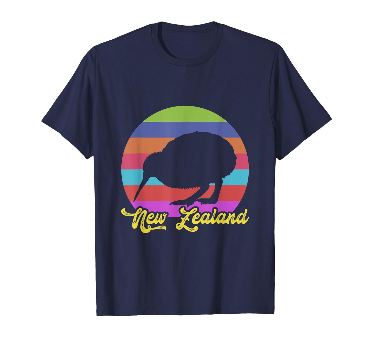 Cute Bird Lover colorful NZ Kiwi New Zealand T-Shirt