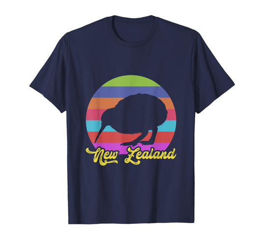 Cute Bird Lover colorful NZ Kiwi New Zealand T-Shirt