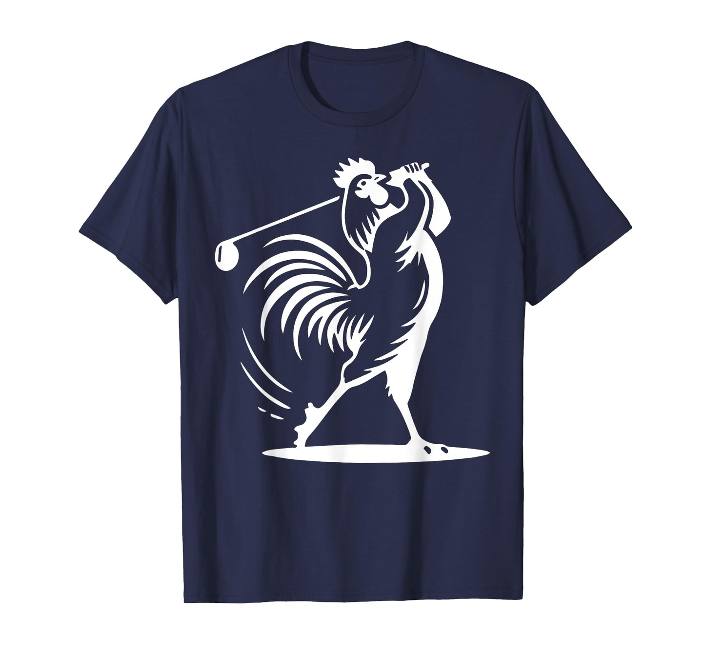 Vintage Rooster Playing Golf Golfer Golf Lover Game Day T-Shirt
