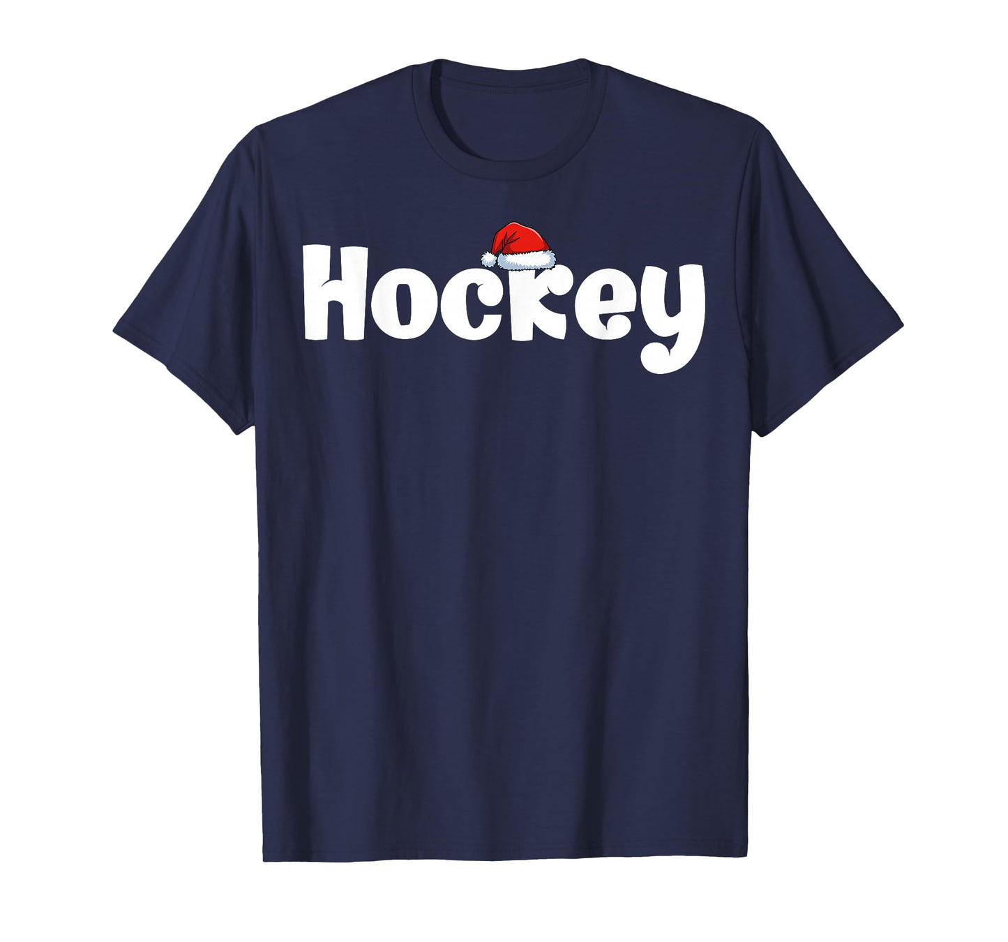 Christmas Hockey Christmas Day Hockey Player Men Women Xmas T-Shirt