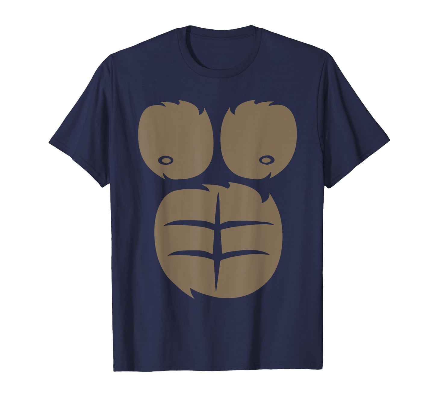 Gorilla Chest Belly Monkey DIY Costume For Kids Adults T-Shirt