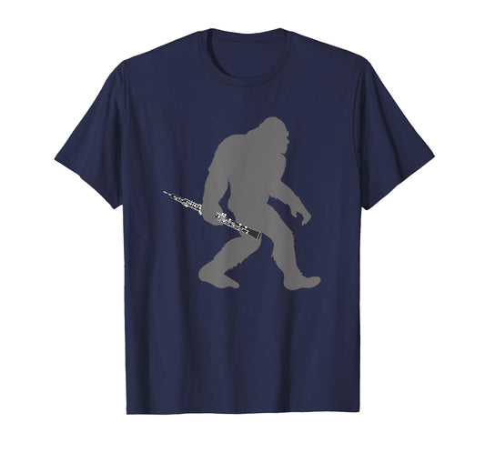 Funny Oboist Bigfoot musician with Oboe T-Shirt