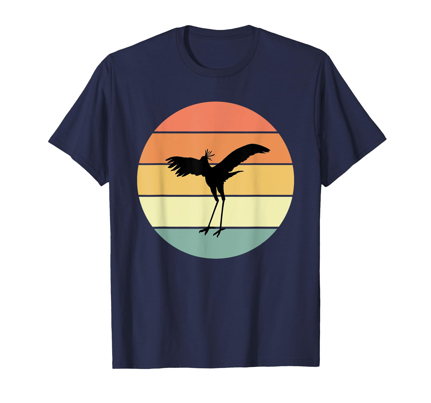 Retro Secretary Bird Apparel Birds Love Birding T-Shirt