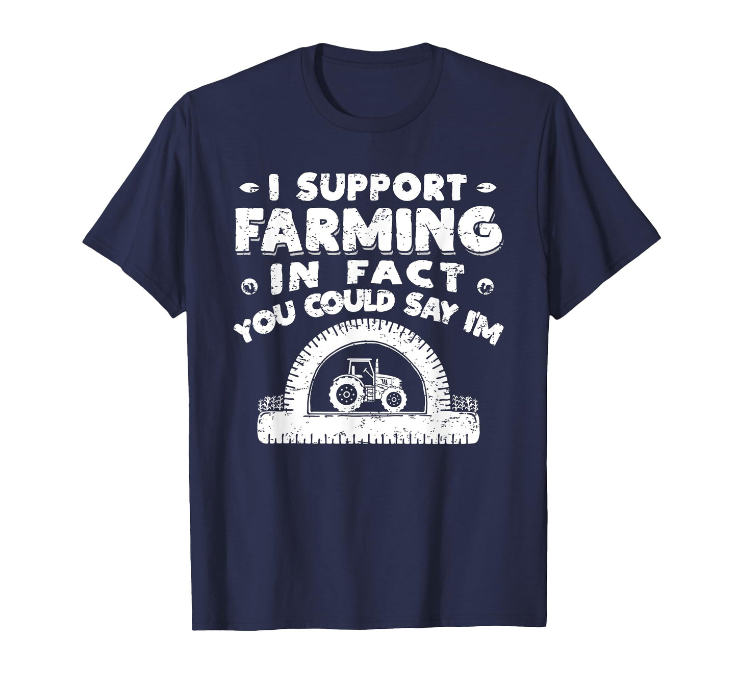 Funny Farmer Farming Tractor Pun Pro-Tractor T-Shirt