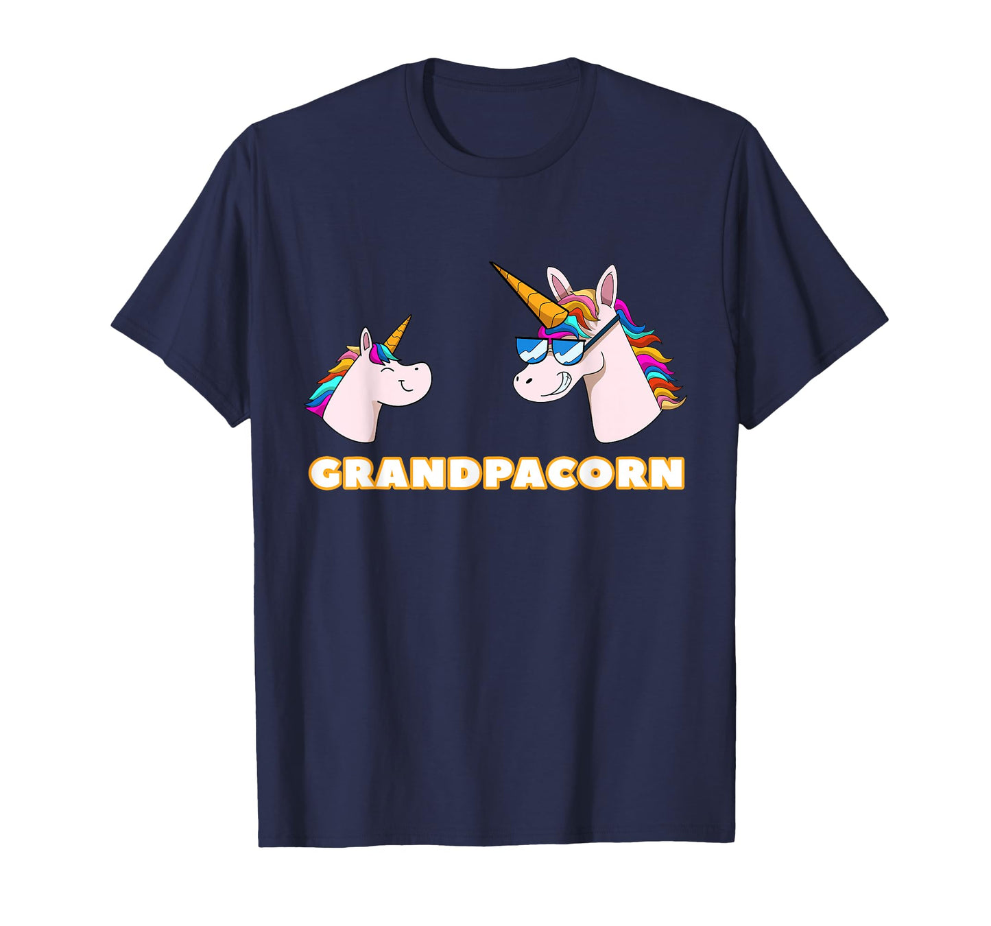 Grandpacorn Grandpa 1 Kid Grandfather Unicorn Father's Day T-Shirt
