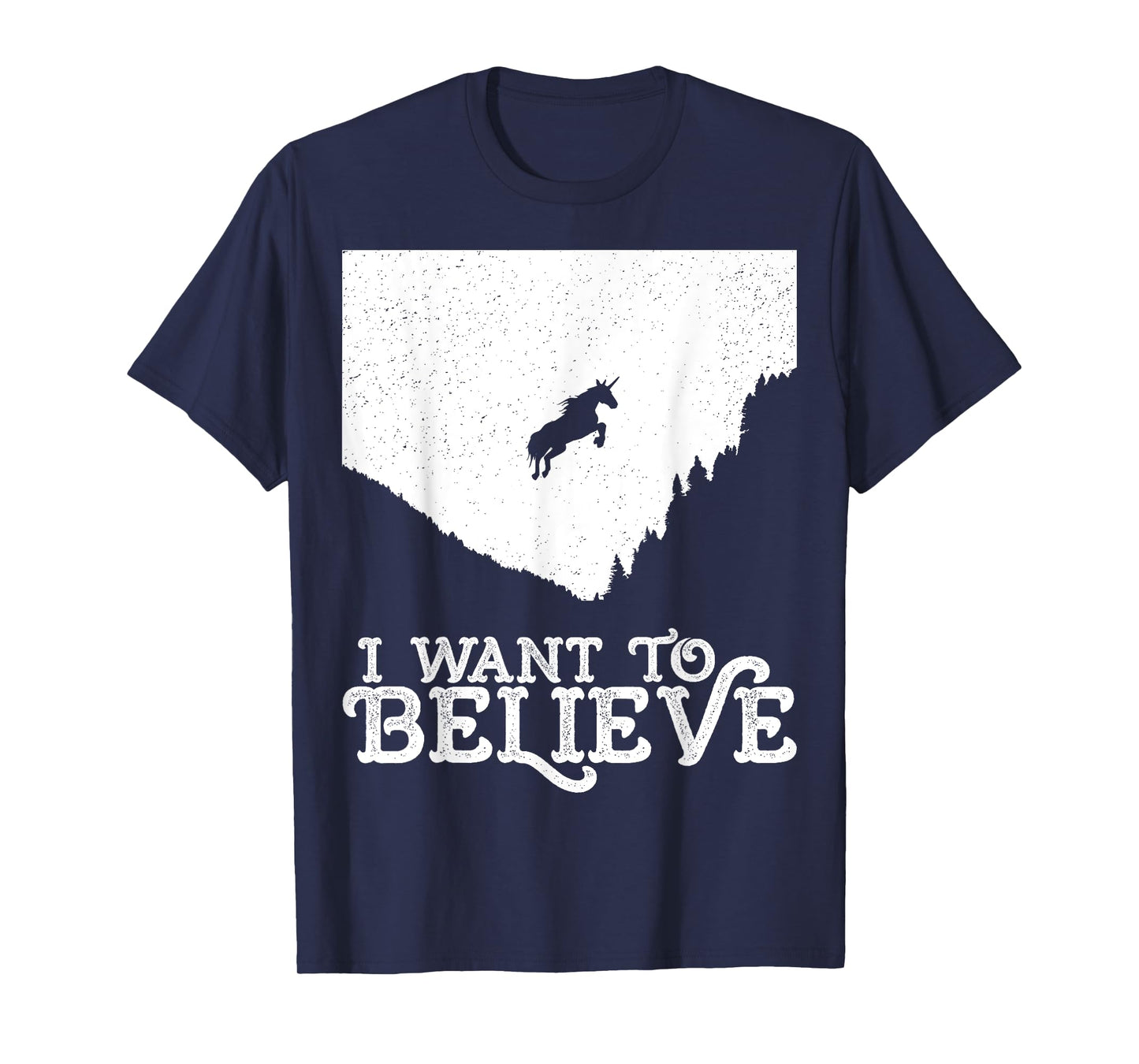 I want to believe unicorn can fly t-shirt