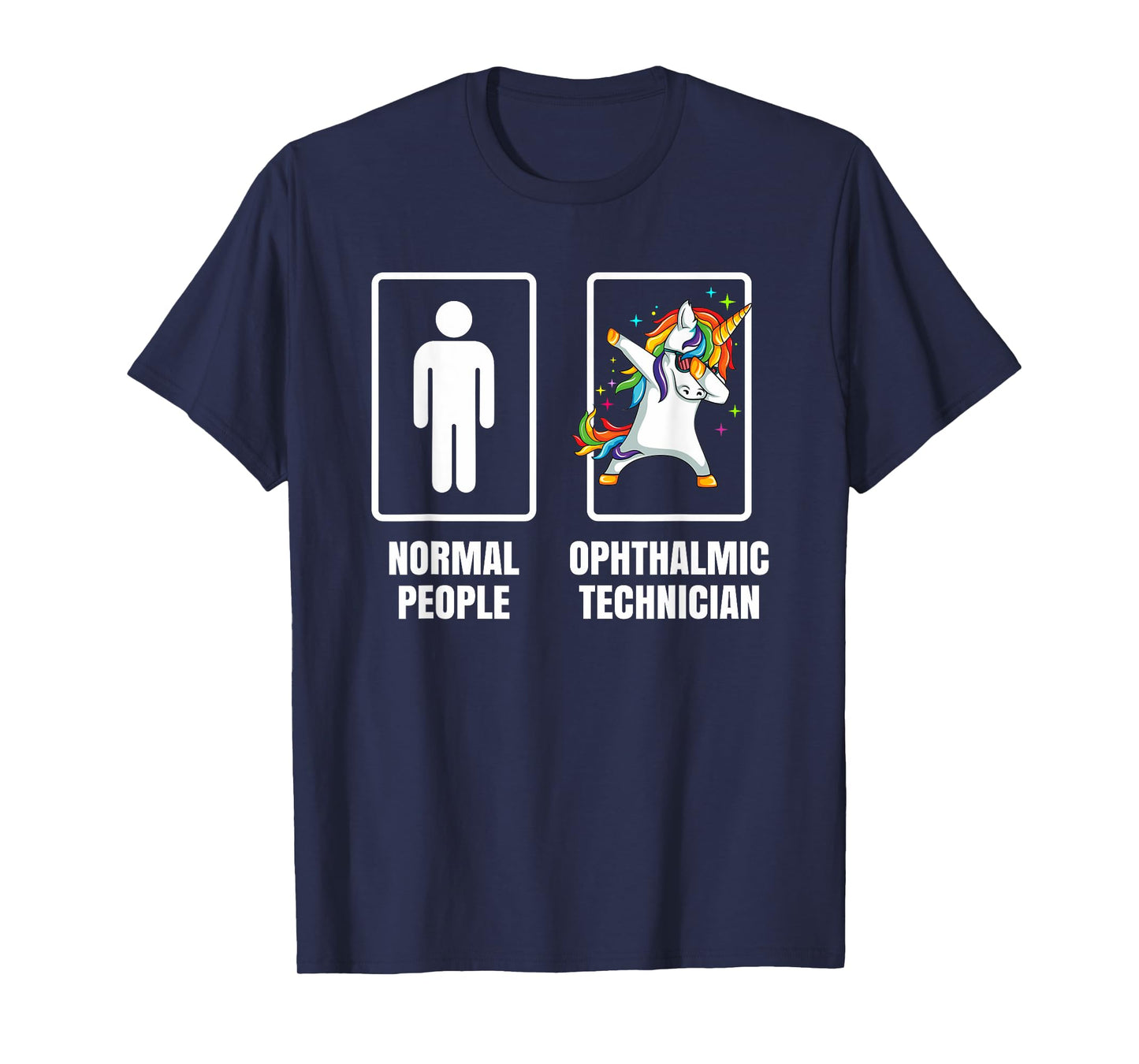 Dabbing Unicorn Ophthalmic Technician Doctor Physician Gift T-Shirt