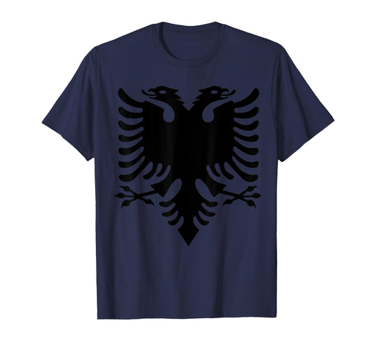 Albanian Flag Eagle Double Red Albania Shqipe Kosovo T-Shirt