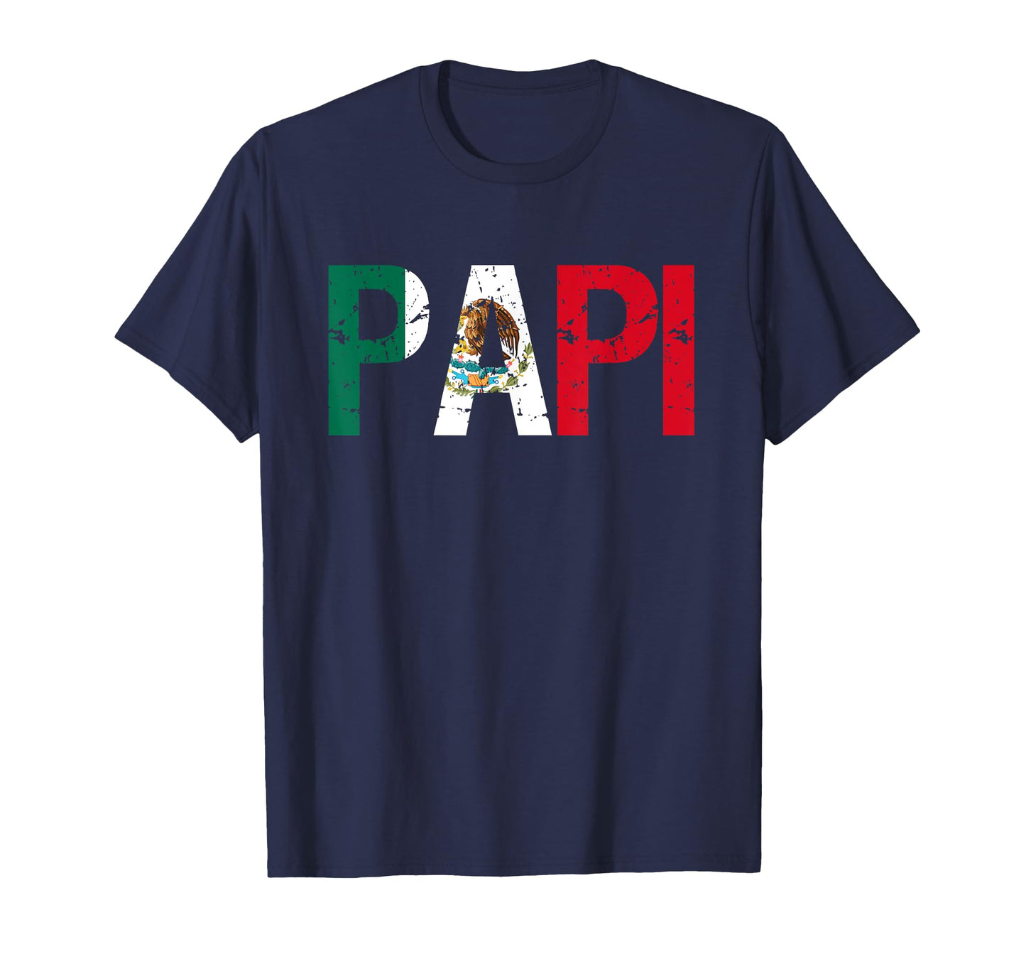 regalos del dia del padre Papi Mexican Flag T-Shirt