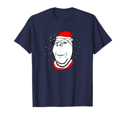 Soyjak Soy Wojak Soyboy Santa Christmas Wholesome Gapejak T-Shirt