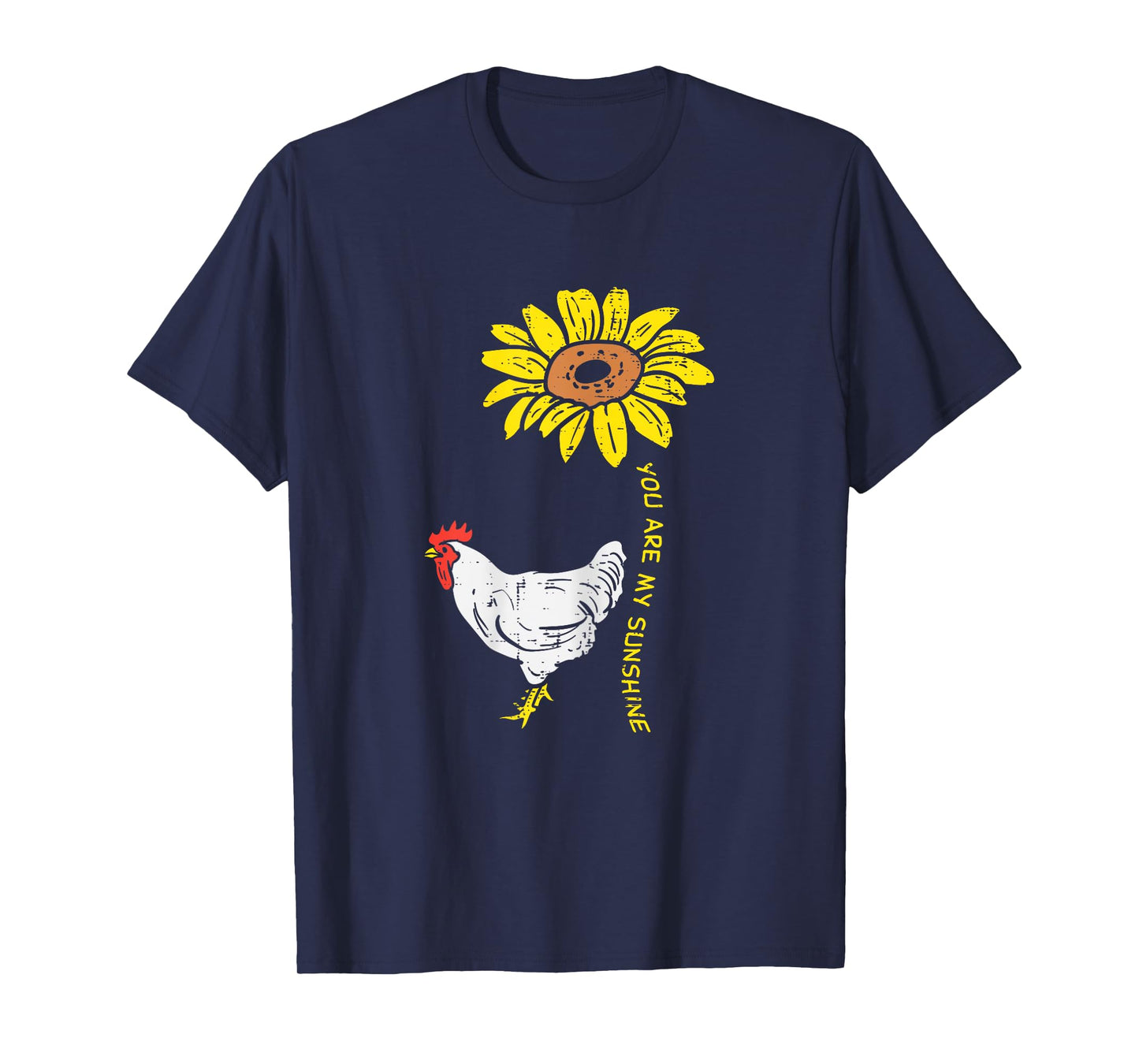 Sunshine Sunflower Chicken Farm Animal Farming Farmer Gift T-Shirt