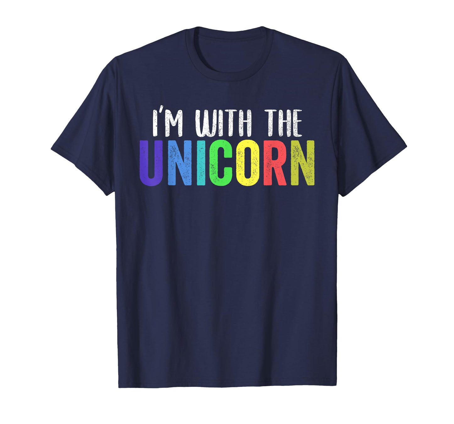 Halloween Costume for Parents Daughter I'm With The Unicorn T-Shirt