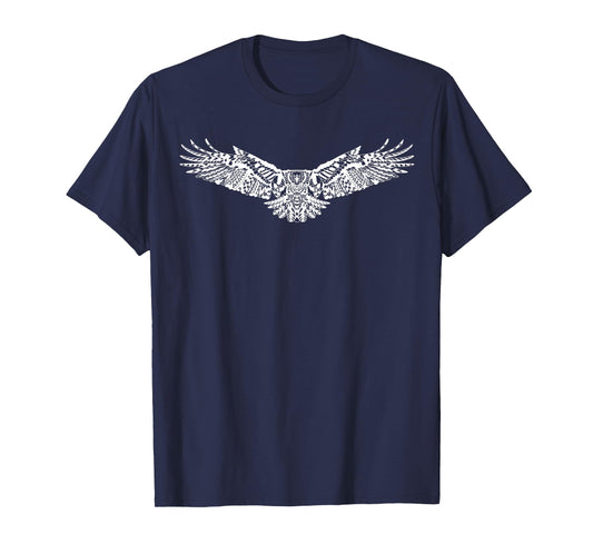 Indigenous Tribal Flying Eagle Design Thunderbird T-Shirt