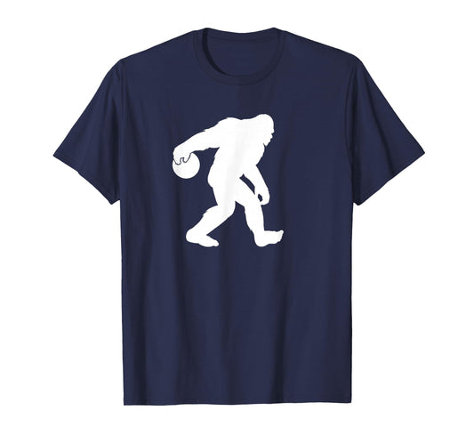 Bigfoot loves bowling funny Bigfoot bowling T-Shirt