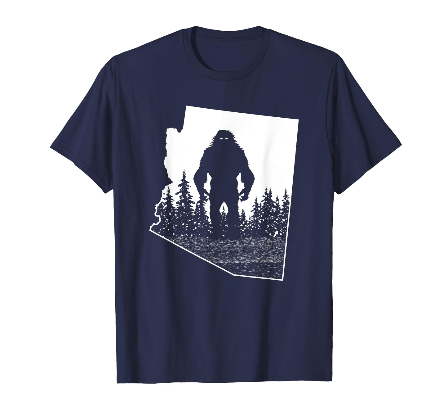 Arizona Bigfoot Nature State Pride Cool Sasquatch Silhouette T-Shirt