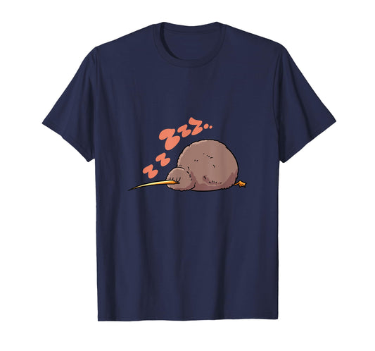 Kiwi Bird Sleeping Shirt Tired Pajama Graphic T-Shirt