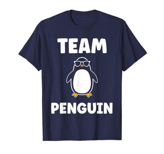 Little Penguins animal cute minimalist simple team Penguin T-Shirt