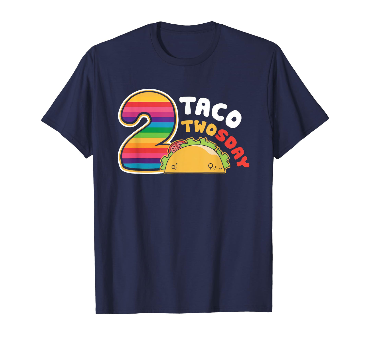 Taco Twosday 2nd Birthday Gift for Kids Boy Girl T-Shirt