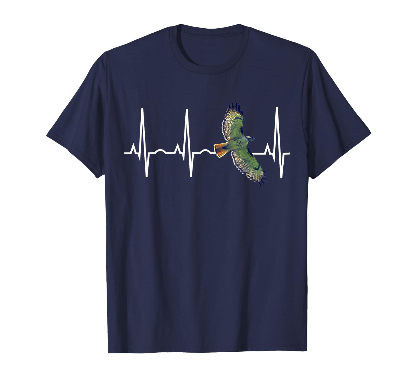 Red Tail Hawk Heartbeat T-Shirt - Best Buteo TShirt T-Shirt