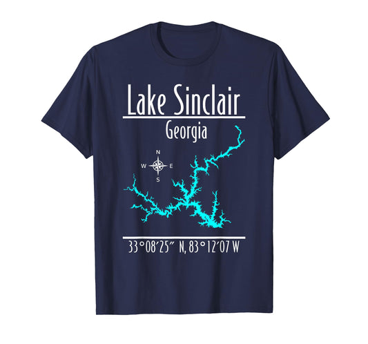 Modern Lake Sinclair - Georgia T-Shirt