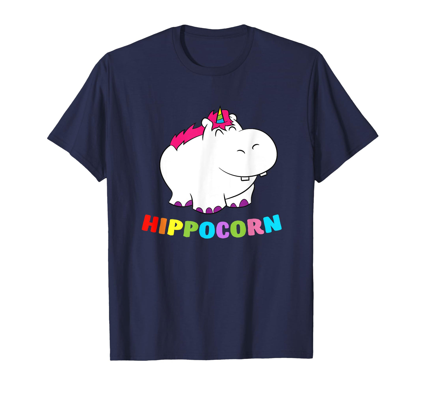 Funny Hippo Hippocorn Unicorn Hippo Birthday Hippo T-Shirt