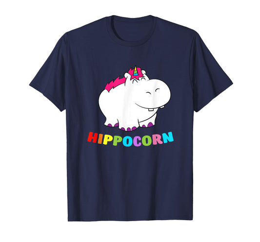 Funny Hippo Hippocorn Unicorn Hippo Birthday Hippo T-Shirt