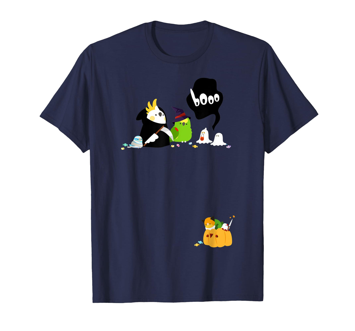 Spooky Halloween Birbs T-Shirt