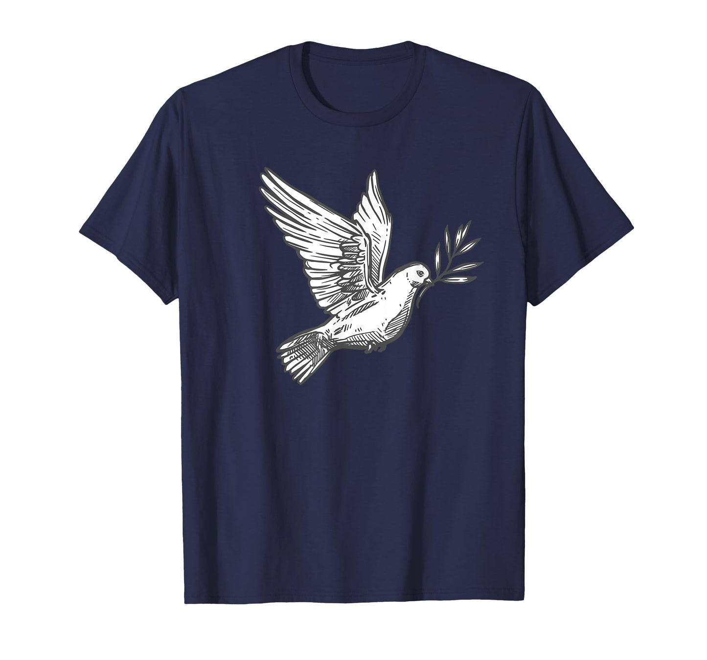 Flying Lonesome Peace Dove Pigeon Bird Lover Gift Men Women T-Shirt