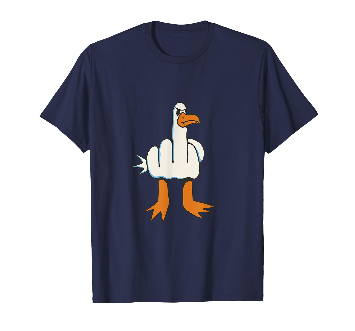 Bird giving the bird with the middle finger T-Shirt