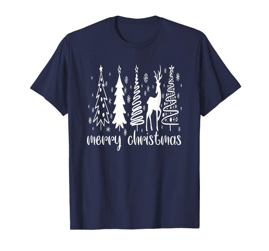 Merry Christmas Holiday Xmas Tree T-Shirt