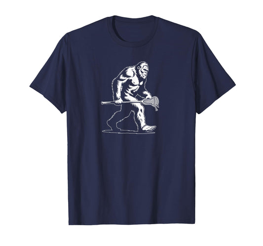 Sasquatch Lax Bigfoot Lacrosse Stick Vintage 80s T-Shirt