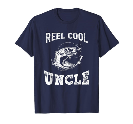 reel cool Uncle fisherman father's day Fishing gifts men T-Shirt