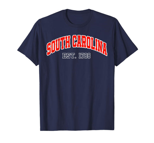 Retro South Carolina State Souvenir SC Vintage Sport Varsity T-Shirt