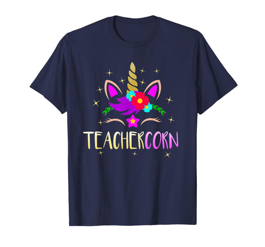 Teachercorn Funny Unicorn Teacher Gift T-Shirt