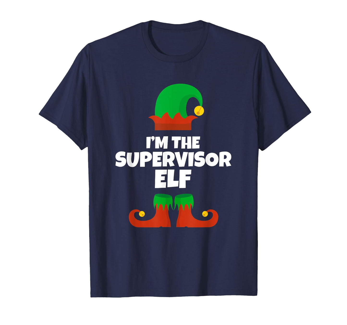 I'm The Supervisor Elf Family Pajama Christmas Funny T-Shirt